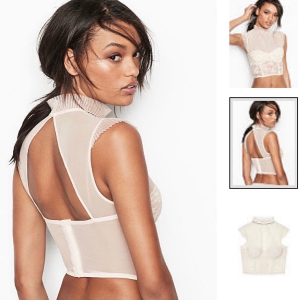 36D Victoria’s Secret Dream Angels Lined Demi Tulle Lace Bra - Picture 2 of 12